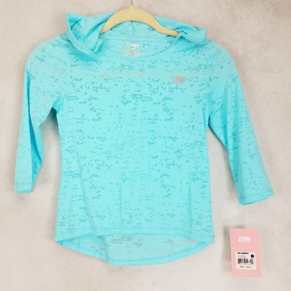 Marika Other - NEW Marika Girls Size S 7/8 Lightweight Hooded Top in Aqua Blue NWT $28